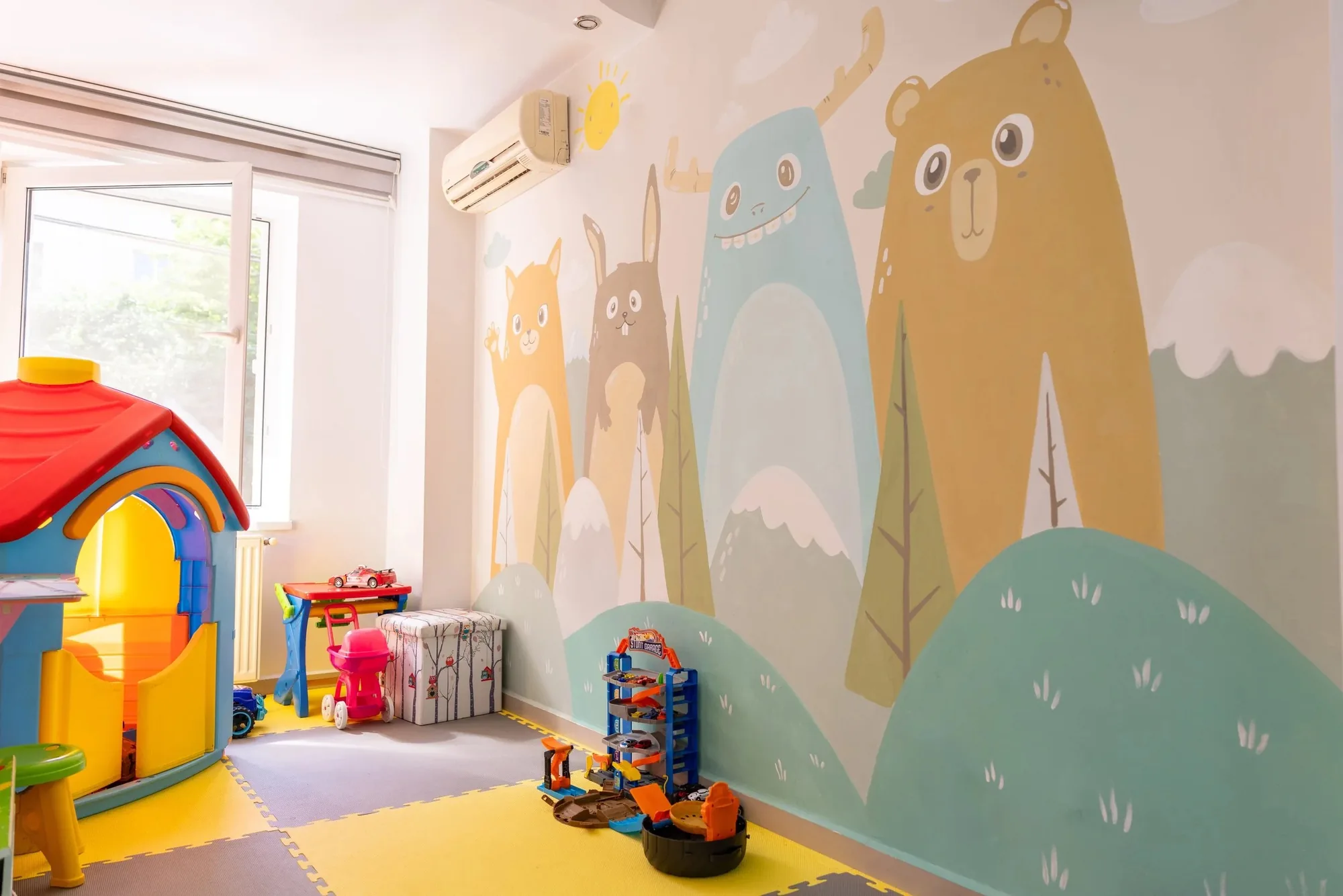 Locul de joacă amenajat pentru copii în Clinica Stomdas